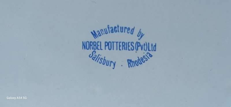 80th Anniversary of Freemasonary in Rhodesia Commemorative Mug by Norbel Potteries