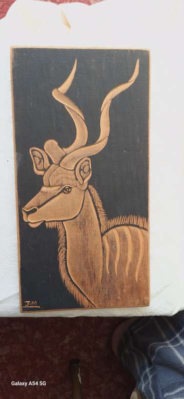 Wood Wall Hinging of Buck