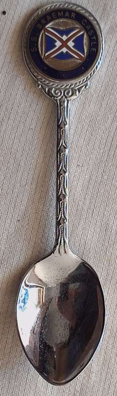 Union Castle S.S. Braemar Castle Tea spoon