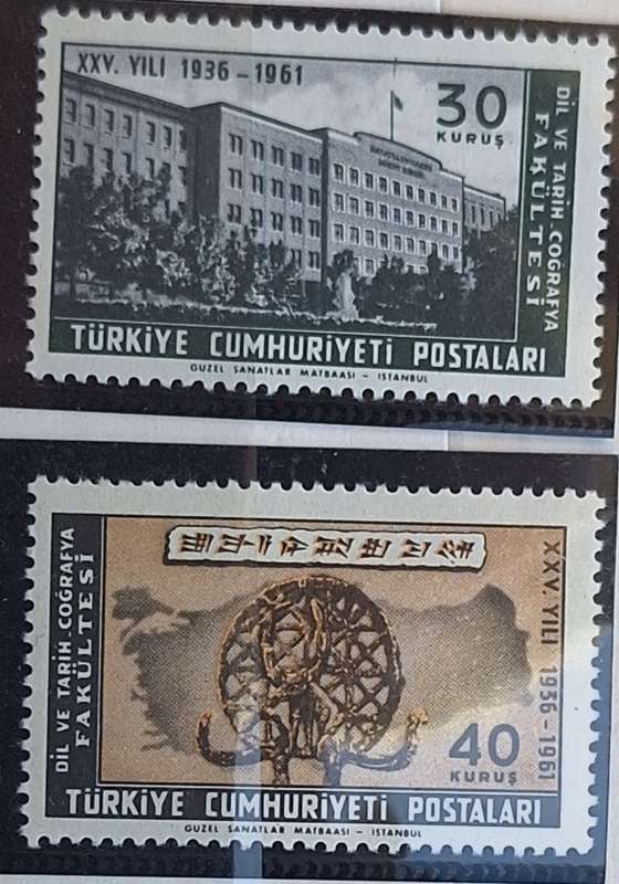 Turkey 1961 History and Geography Faculty 2 Mint stamps