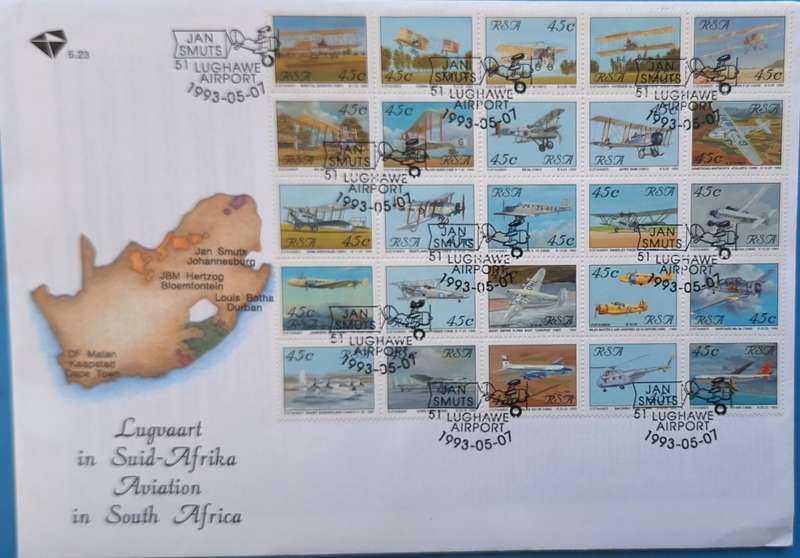 South Africa 1993 Aviation in South Africa FDC No 5.23