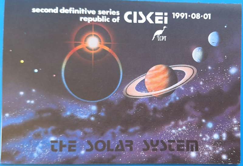 Ciskei 1991 2nd Definitive The Solar System Folder CPT2.1