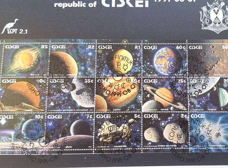Ciskei 1991 2nd Definitive The Solar System Folder CPT2.1