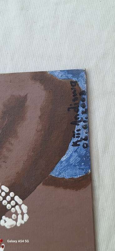 Unframed Painting on Canvas of  African Man by Kiti Andiswa