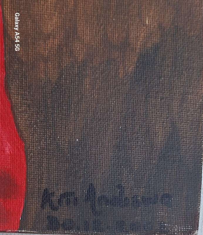 Unframed Painting on Canvas of Traditional Woman by Kiti Andiswa