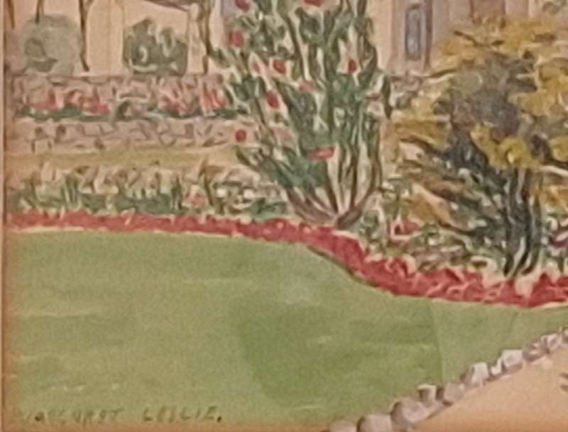 Framed Watercolour Landscape by Margaret Leslie