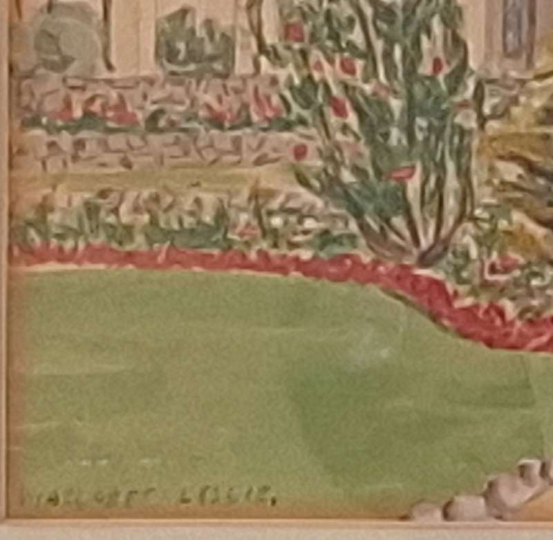 Framed Watercolour Landscape by Margaret Leslie