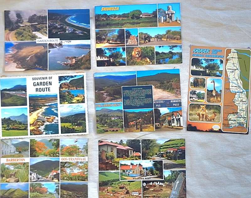 6 1970`s Post Cards of South African Towns