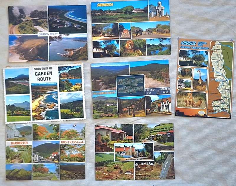6 1970`s Post Cards of South African Towns