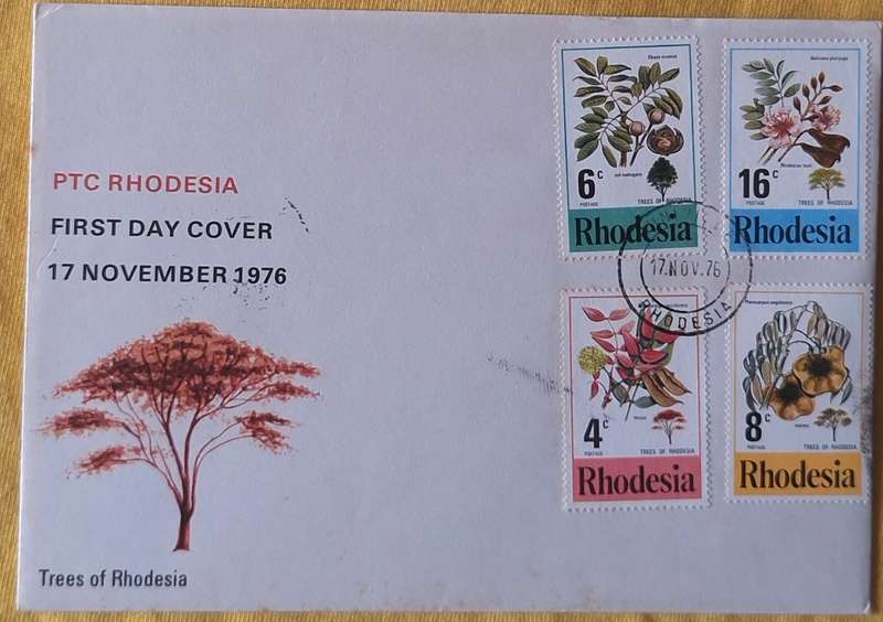 Rhodesia 1976 Trees of Rhodesia FDC