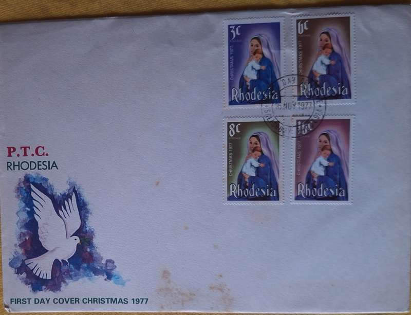 Rhodesia 1977 Christmas FDC