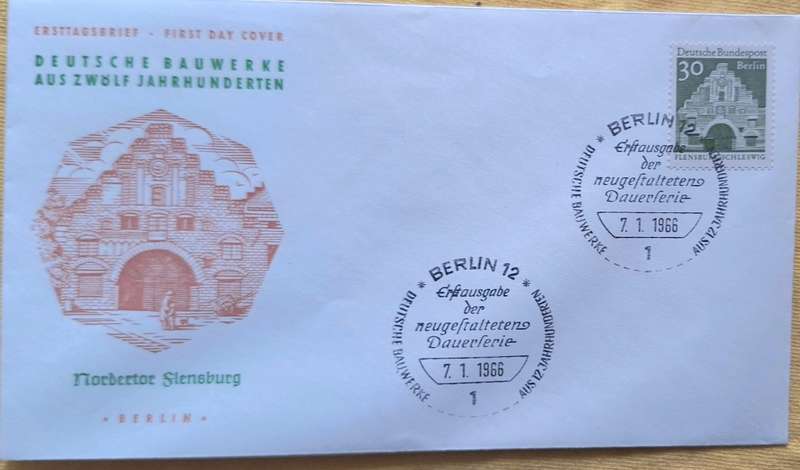 Germany 1966 Nordertor Flensburg FDC