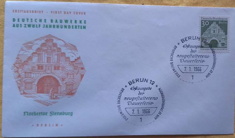 Germany 1966 Nordertor Flensburg FDC