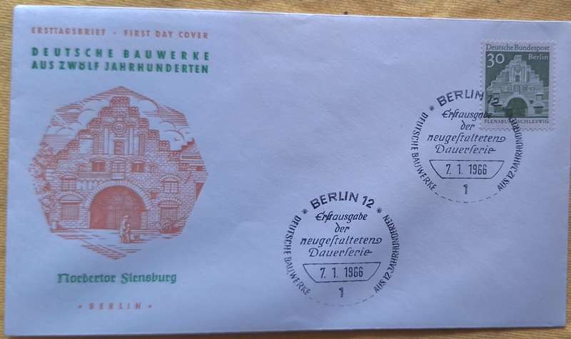 Germany 1966 Nordertor Flensburg FDC