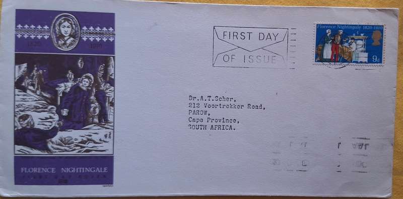 GB 1970 Florence Nightingale Cover