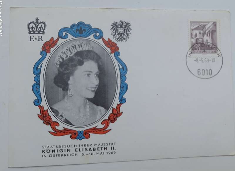 Germany 1965 Visit of Queen Elizabeth II Souvenir Card