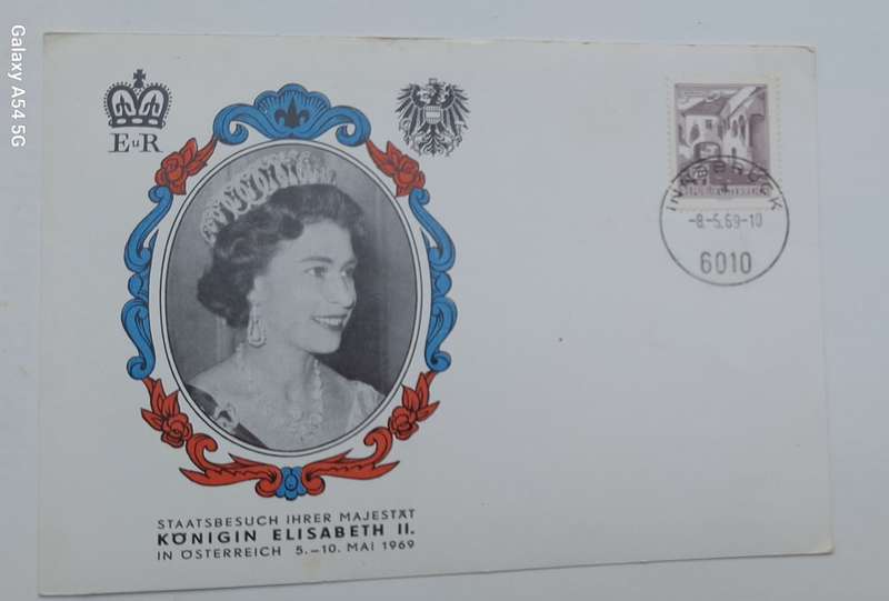 Germany 1965 Visit of Queen Elizabeth II Souvenir Card