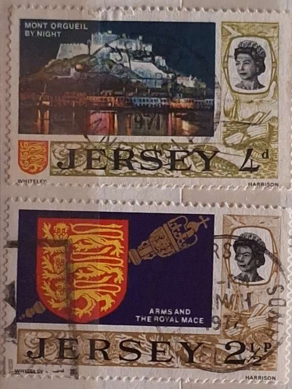 Jersey 1969 Views 2 Used Hinged stamps