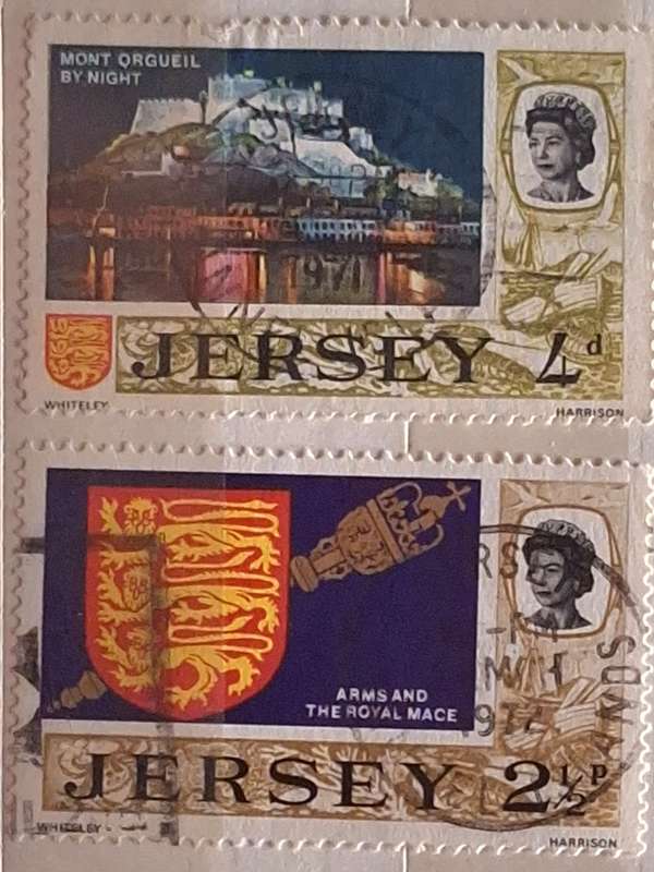 Jersey 1969 Views 2 Used Hinged stamps