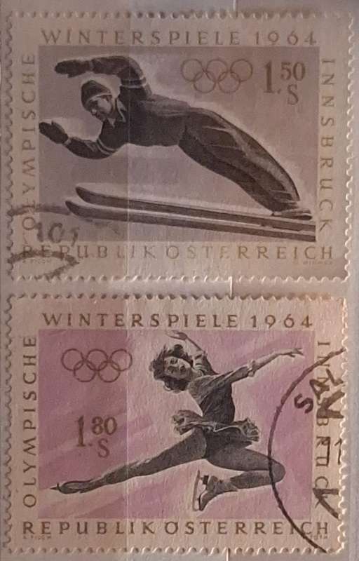 Austria 1964 Olympic Winter Games 2 Used Hinged stamps