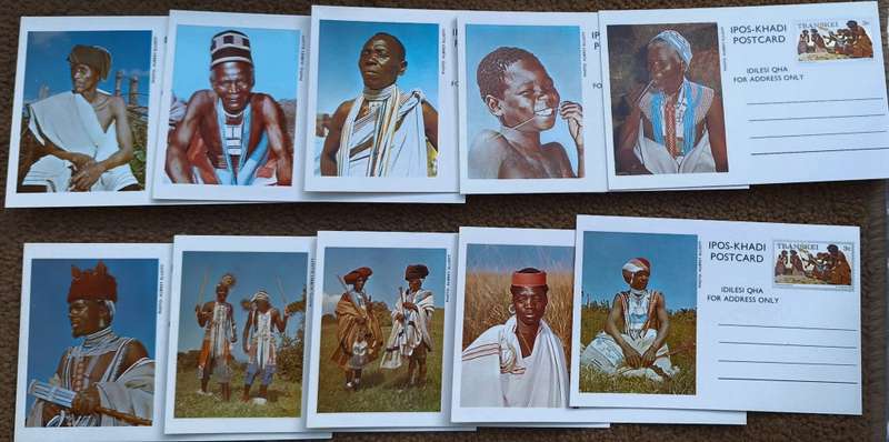 Transkei 1976 Postcards 3c Inland Postal Stationery Set of 10 in Gift Set Folder