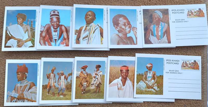 Transkei 1976 Postcards 3c Inland Postal Stationery Set of 10 in Gift Set Folder