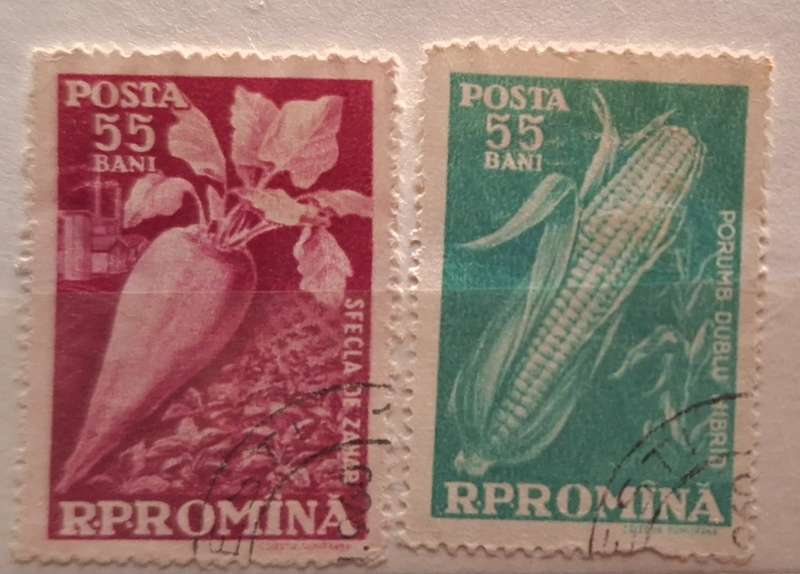 Romania 1959 Agriculture 2 Used Hinged stamps