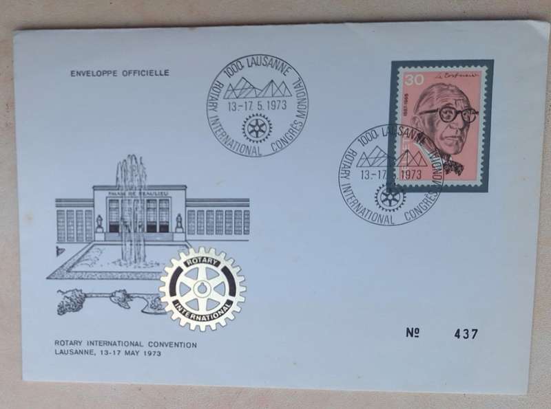 Switzerland 1973 Rotary International Convention FDC
