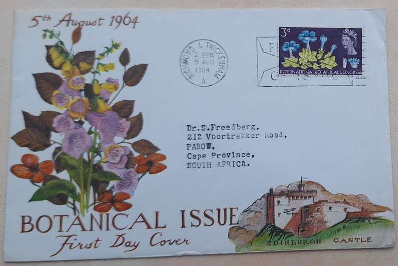 GB 1964 Botanical Issue FDC