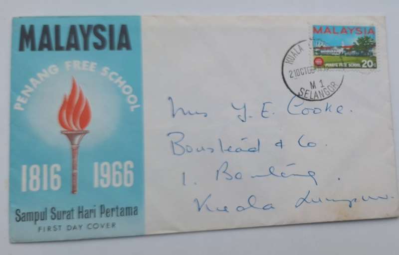 Malaysia 1966 Penang Free School Cover