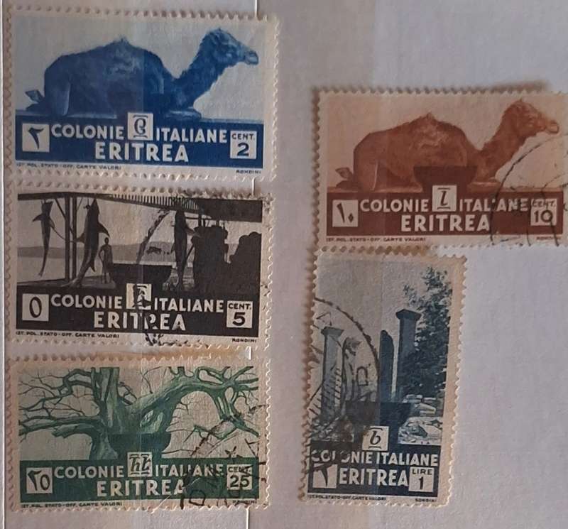 Eritrea 1933 Local Motifs 5 Used Hinged stamps