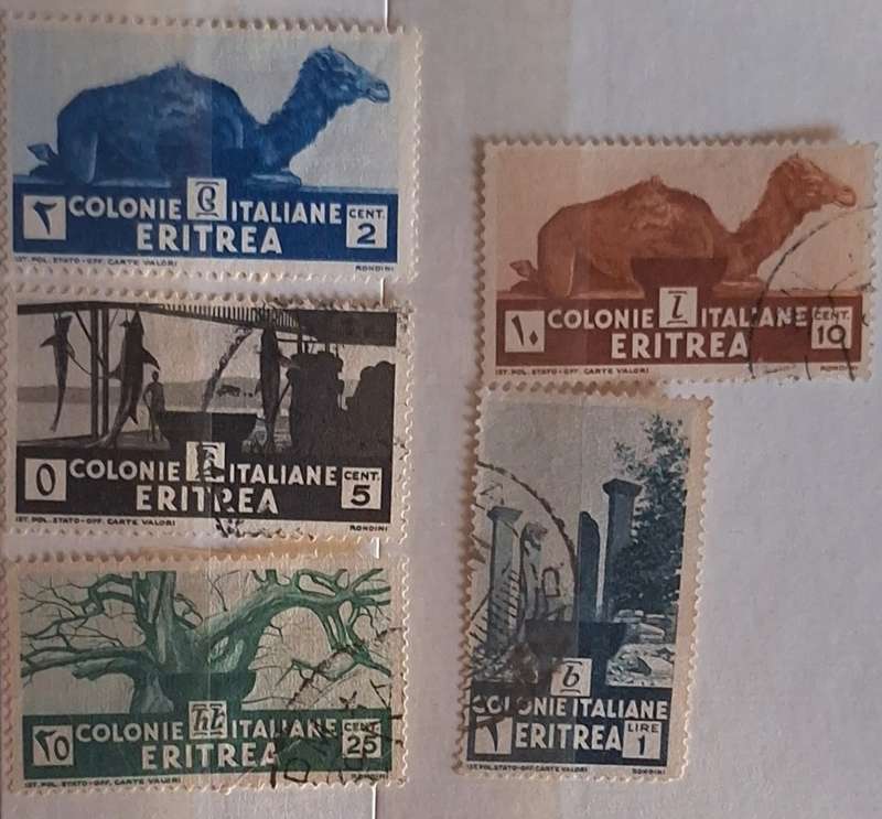 Eritrea 1933 Local Motifs 5 Used Hinged stamps