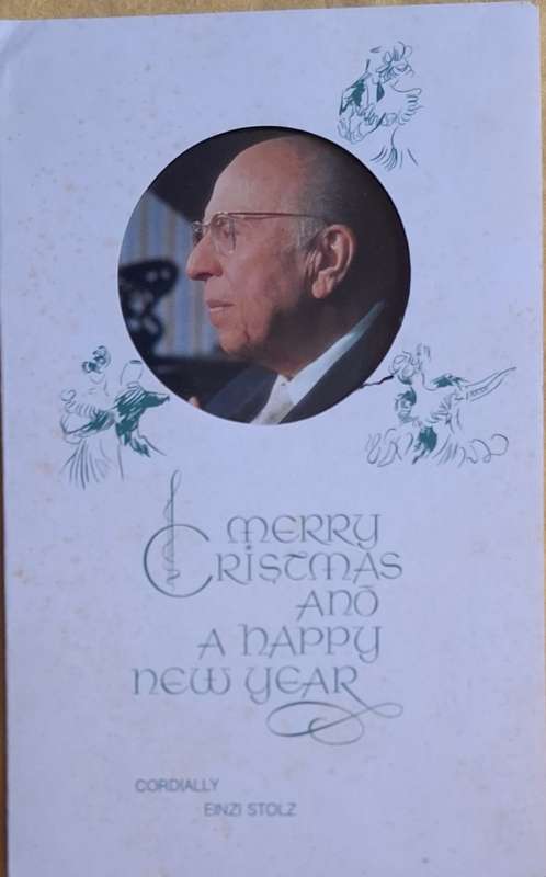 Austria 1975 Commemorative Cover and Christmas Greetings Card In Memory of Robert Stolz