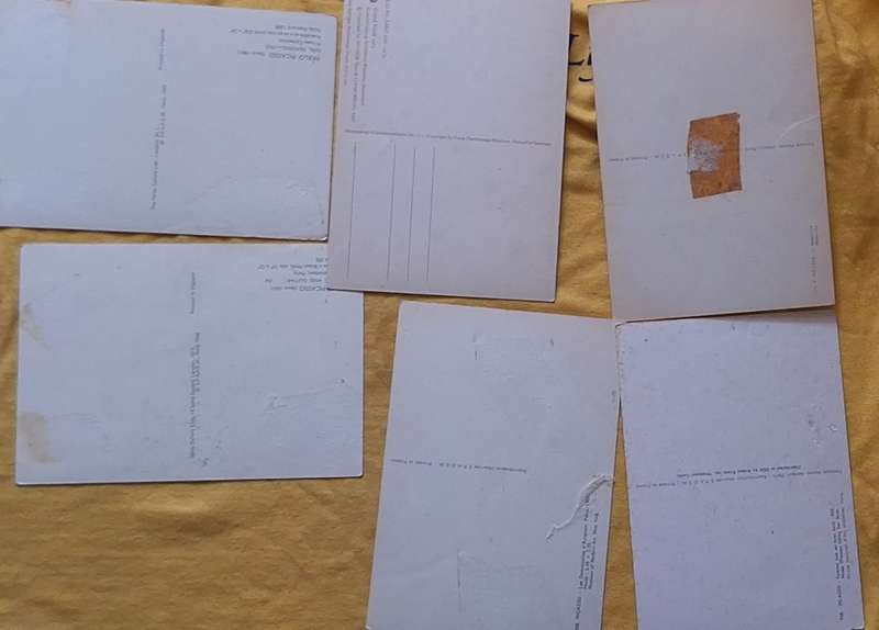 Mixed Lot of 6 Postcards of Paintings by Pablo Picasso