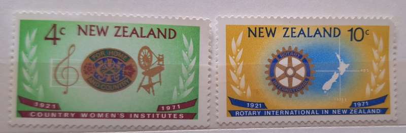 New Zealand 1971 CWI/Rotary Set of 2 Unused stamps