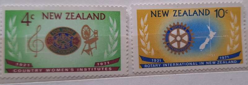 New Zealand 1971 CWI/Rotary Set of 2 Unused stamps
