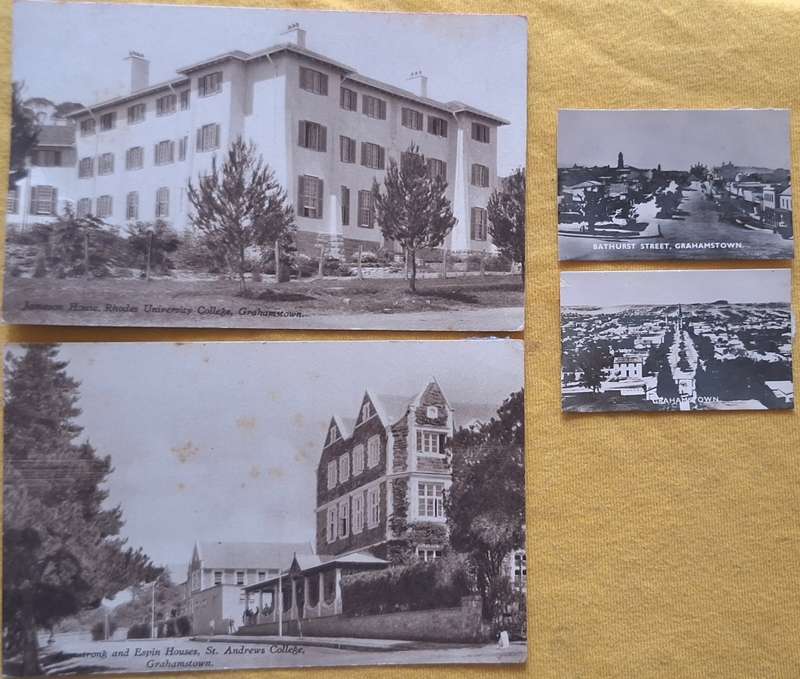 Vintage Postcards and small Photo's of Grahamstown