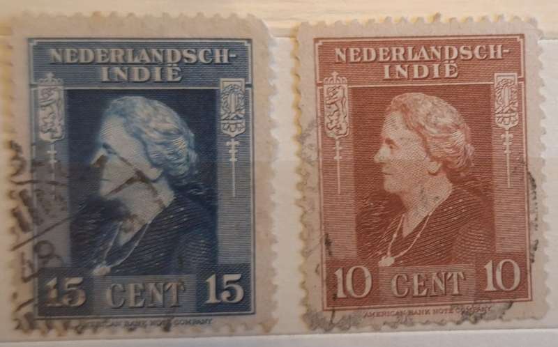 Netherlands Indie 1945 Definitives 2 Used stamps