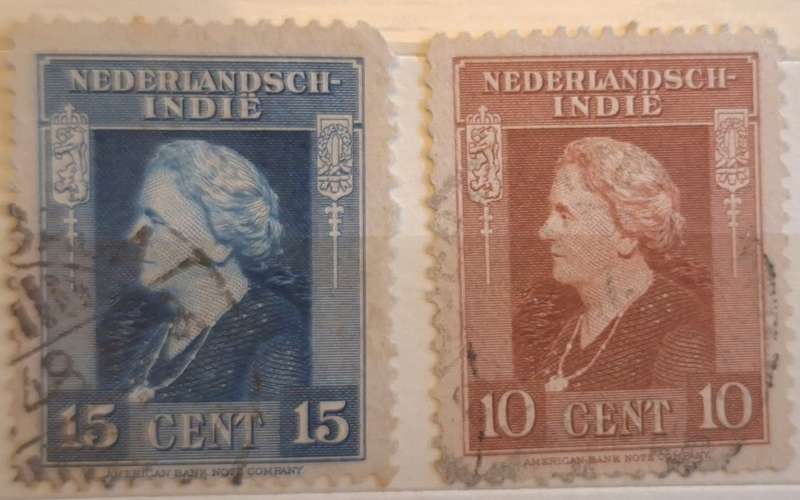 Netherlands Indie 1945 Definitives 2 Used stamps