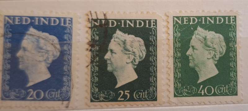 Netherlands Indie 1948 Definitives 3 Used stamps