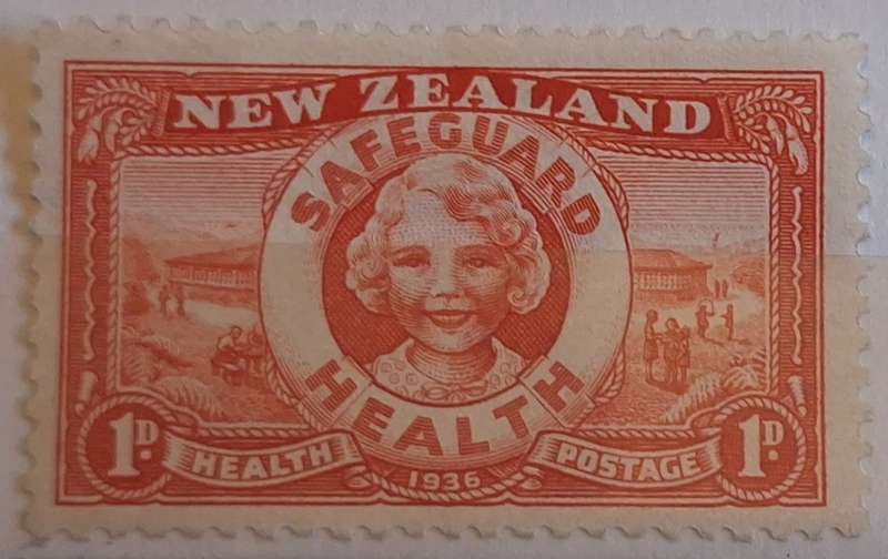 New Zealand 1936 Health Issue Lifebuoy 1 Unused stamp