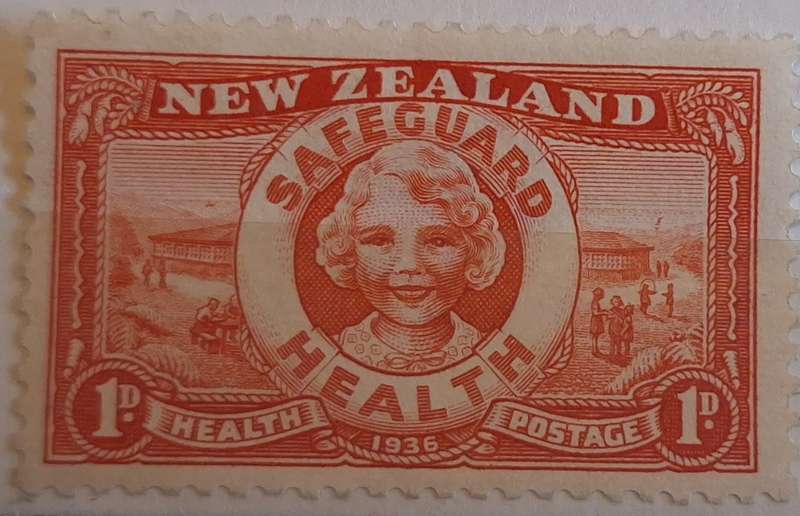 New Zealand 1936 Health Issue Lifebuoy 1 Unused stamp