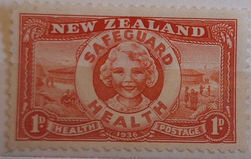 New Zealand 1936 Health Issue Lifebuoy 1 Unused stamp