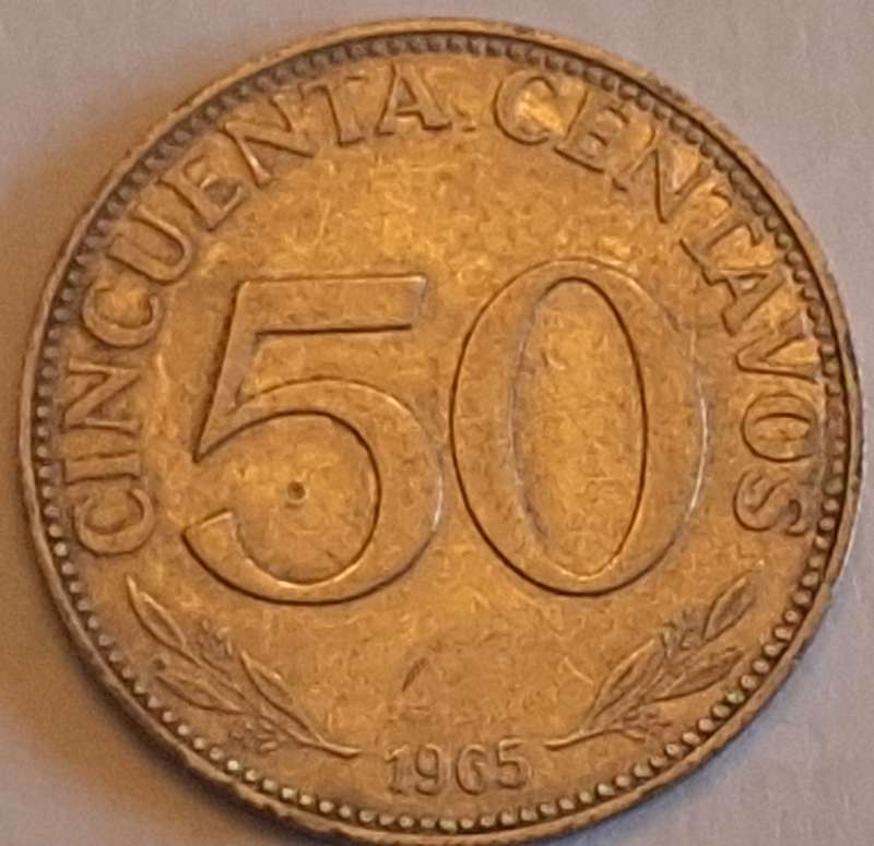 Bolivia 1965 50 Centavos Nickel clad steel