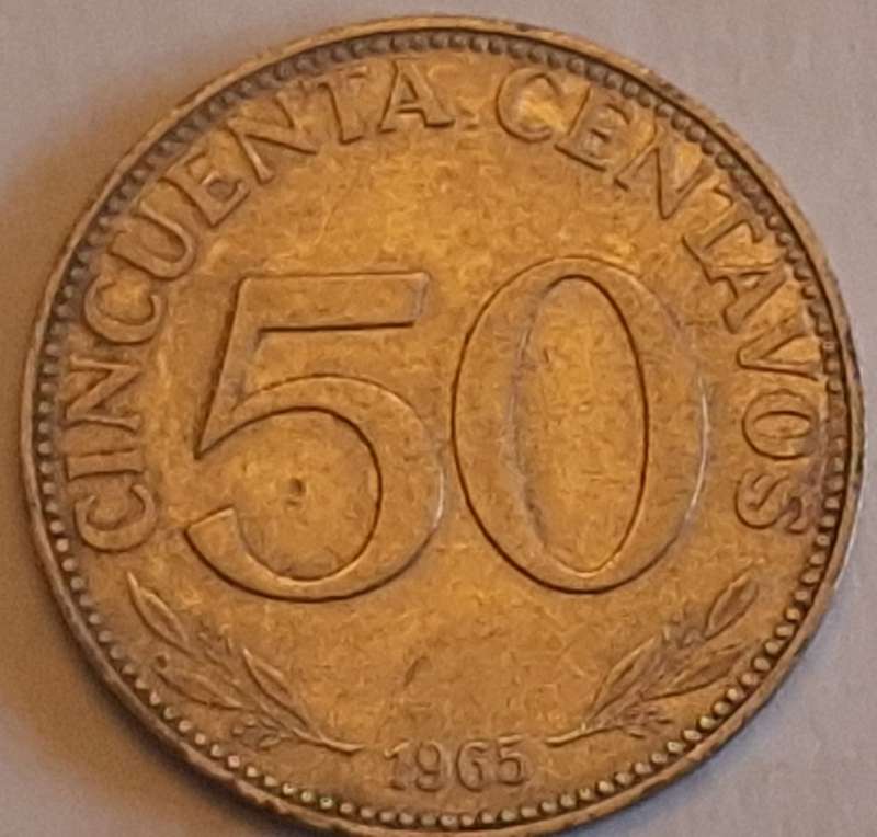 Bolivia 1965 50 Centavos Nickel clad steel