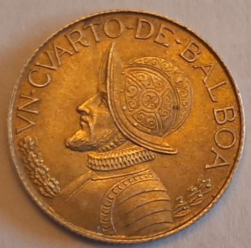 Panama 1962 ¼ Balboa Silver