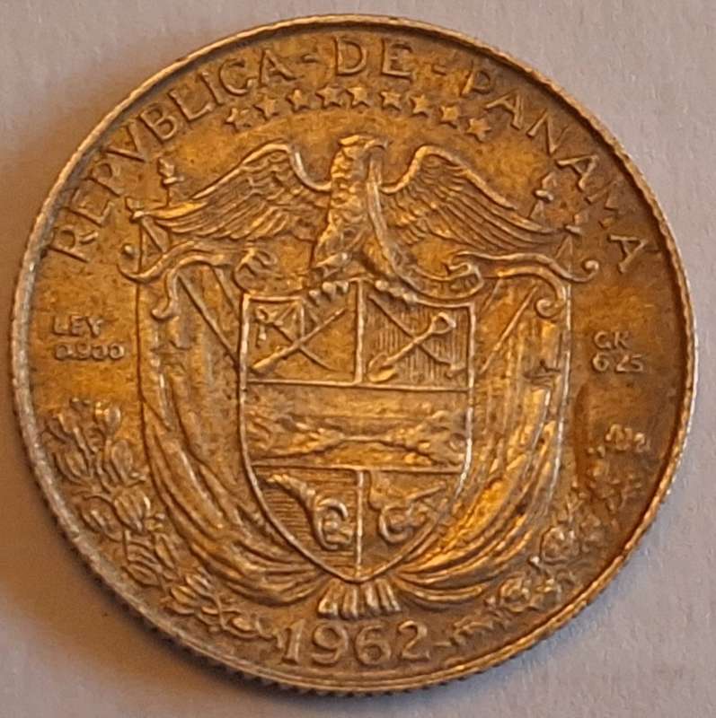 Panama 1962 ¼ Balboa Silver