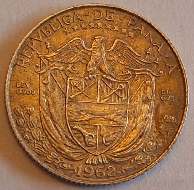 Panama 1962 ¼ Balboa Silver