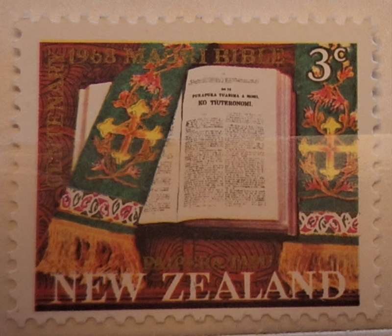 New Zealand 1968 Maori Bible Centenary 1 Mint stamp