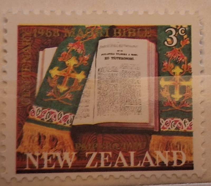 New Zealand 1968 Maori Bible Centenary 1 Mint stamp